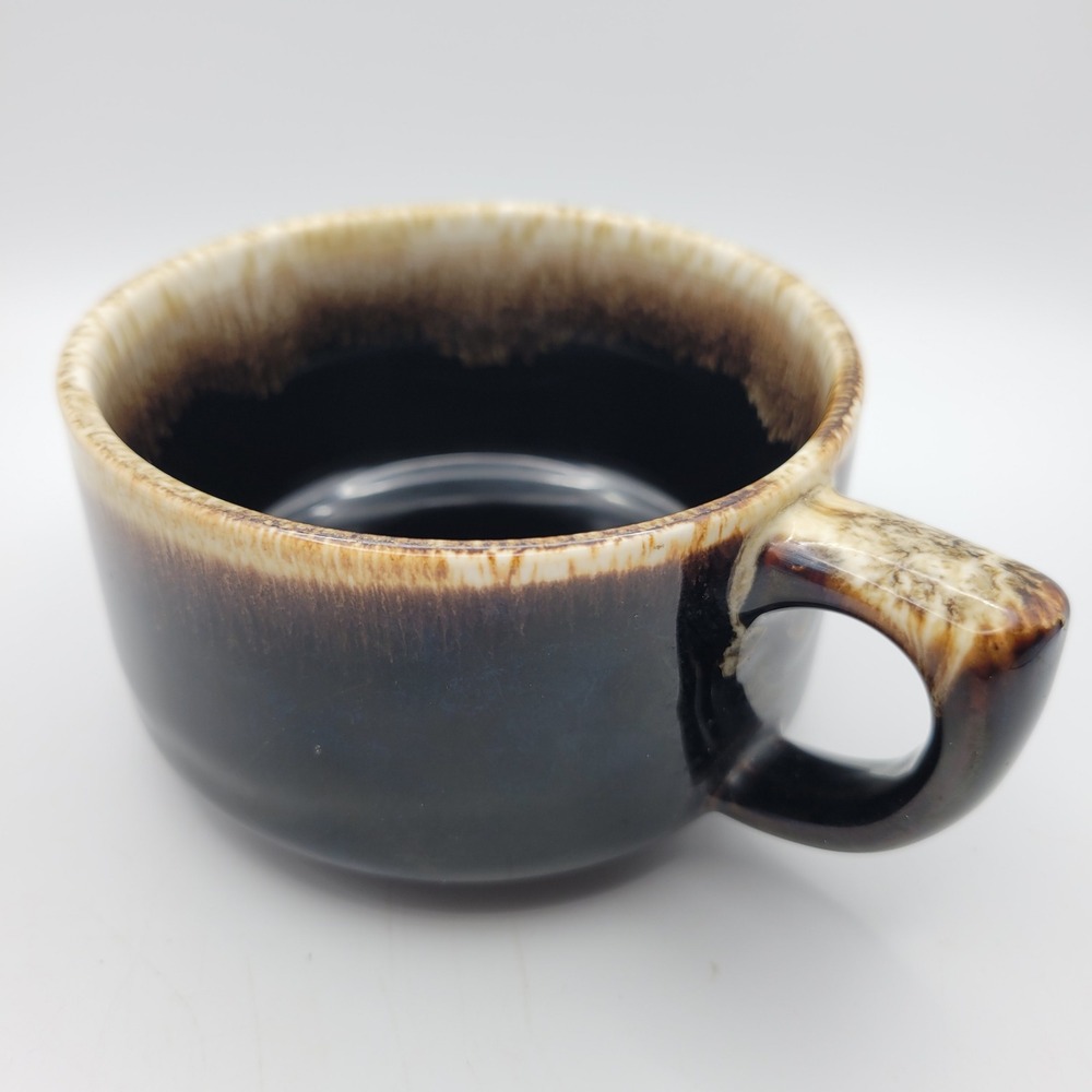 Vintage Pfaltzgraff Mottled Brown Drip Glaze Stoneware‎ Mug Soup Coffee Cup